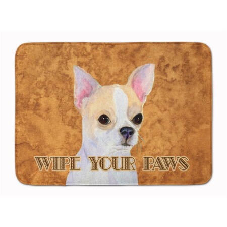 Carolines Treasures Chihuahua Wipe Your Paws Machine Washable Memory Foam Mat SS4901RUG
